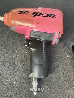 SNAP-ON TOOLS PT850 1/2 DRIVE AIR IMPACT WRENCH used PINK EDITION