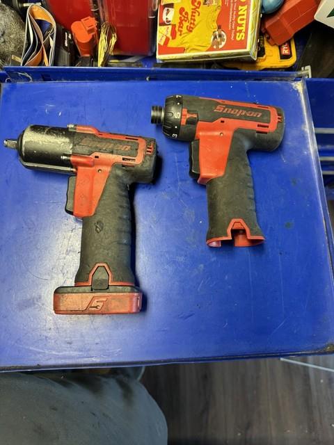 Set Cordless Impact Wrench 3/8 Drive & Impact Driver With 1 Battery 14.4v