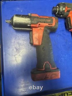 Set Cordless Impact Wrench 3/8 Drive & Impact Driver With 1 Battery 14.4V