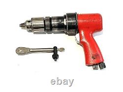 Sioux 3P1140 Pneumatic Heavy Duty Industrial Drill 360 Rpm's 1/2 Jacobs Chuck