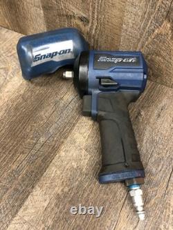 Snap On 3/8 Dr Blue Stubby Air Impact Wrench with Cover PT338MB Nice Fast Ship Snap On 3/8 Dr Blue Stubby Air Impact Wrench with Cover PT338MB Nice Fast Ship