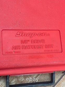 Snap On 3/8 Drive Air Ratchet Set FAR72B with case