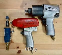 Snap On 3/8 Impact, Blue Point 1/2 Impact, Blue Point AT113 Mini Die Grinder