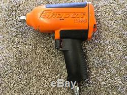Snap On Air Impact Wrench Heavy Duty, Magnesium Housing, Orange, 1/2 Drive Mg7