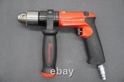 Snap On Drill Air Pneumatic 1/2 Chuck Capacity Reversible PDR5000A (Red) No Key