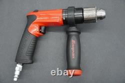 Snap On Drill Air Pneumatic 1/2 Chuck Capacity Reversible PDR5000A (Red) No Key