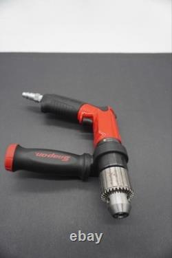 Snap On Drill Air Pneumatic 1/2 Chuck Capacity Reversible PDR5000A (Red) No Key