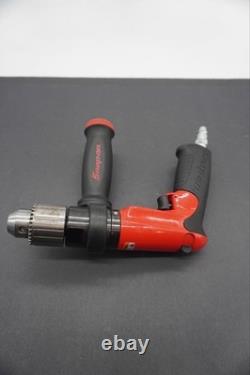 Snap On Drill Air Pneumatic 1/2 Chuck Capacity Reversible PDR5000A (Red) No Key