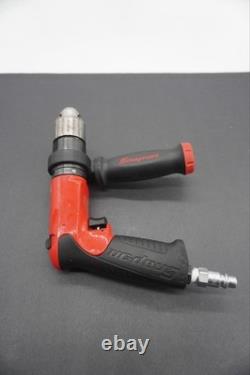 Snap On Drill Air Pneumatic 1/2 Chuck Capacity Reversible PDR5000A (Red) No Key
