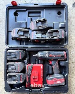 Snap-On Electric Impact Gun. Half Inch with multiple Snap-On Batteries and Charger