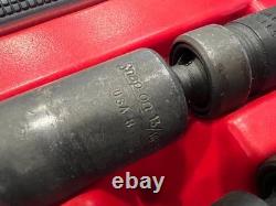 Snap On FAR70B 3/8 Drive Air Ratchet With Case & Impact Sockets Not Working 70's