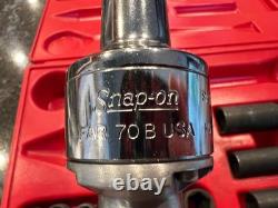 Snap On FAR70B 3/8 Drive Air Ratchet With Case & Impact Sockets Not Working 70's