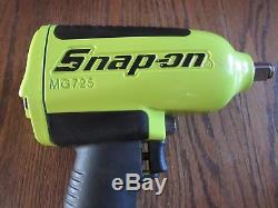 Snap On Hi Visible Yellow Mg725 1/2 Drive Mg725hv Magnesium Impact Air Wrench