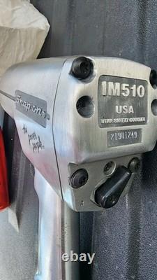 Snap On IM510 Tools USA Air Pneumatic 1/2 Drive Impact Gun Wrench withBoot