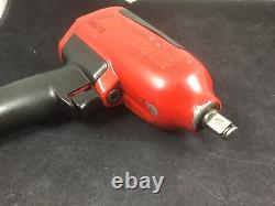 Snap On MG725 Red Pneumatic 1/2 Drive Heavy Duty Air Impact Wrench Gun USA