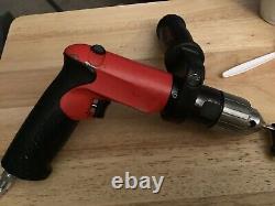 Snap-On PDR5000A 1/2 Keyless Chuck Reversible Air Drill Red Open Box