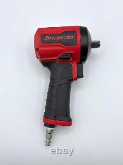 Snap On PT350 1/2 Drive Stubby Air Impact Wrench (Red) (with Protective Cover)