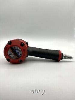 Snap On PT350 1/2 Drive Stubby Air Impact Wrench (Red) (with Protective Cover)