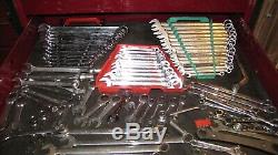 Snap On Toolbox FULL hand air tools Cranberry with side locker Matco Mac HUGE