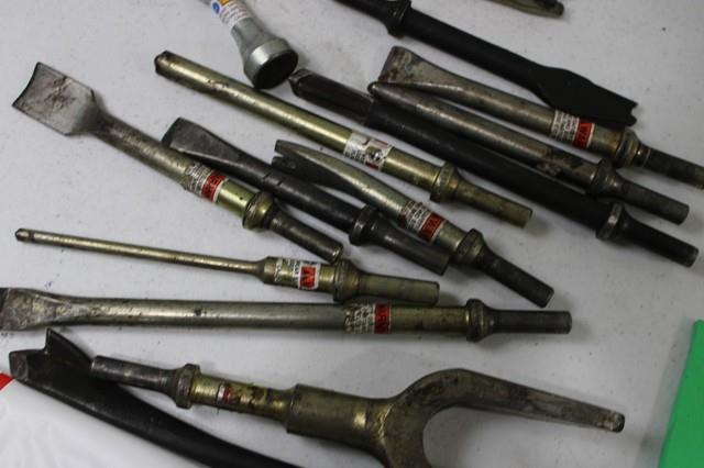 Snap On Tools Air Hammer Balljoint Seperator Bits Lot