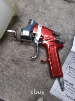 Snap On Tools Air Paint Spray Gun BF700 HVLP Red Painting Tool