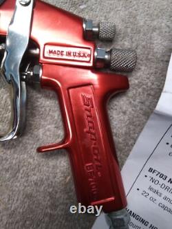 Snap On Tools Air Paint Spray Gun BF700 HVLP Red Painting Tool