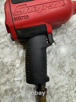 Snap-On Tools MG725 1/2 Drive Air Impact Wrench with Boot RED FREE SHIPPING