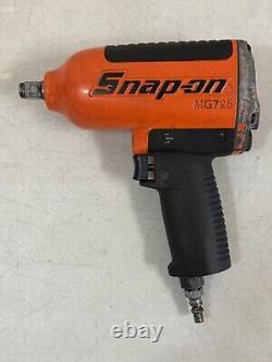 Snap On Tools MG725 Orange 1/2 Drive Air Impact Wrench with Boot