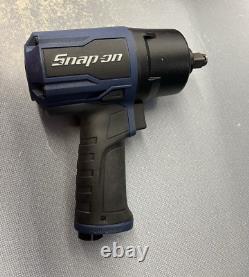 Snap-on 1/2 Drive Air Impact Wrench PT850MB (Power Blue) with boot cover TESTED