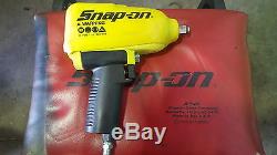 Snap-on 1/2 Heavy Duty Air Impact Wrench MG725 Yellow With Boot