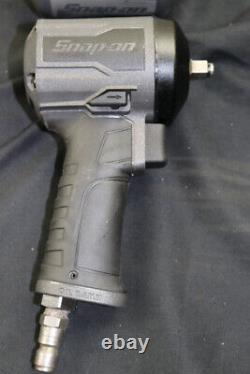 Snap-on 3/8 Drive GUN METAL GRAY Stubby Air Impact Wrench PT338GM