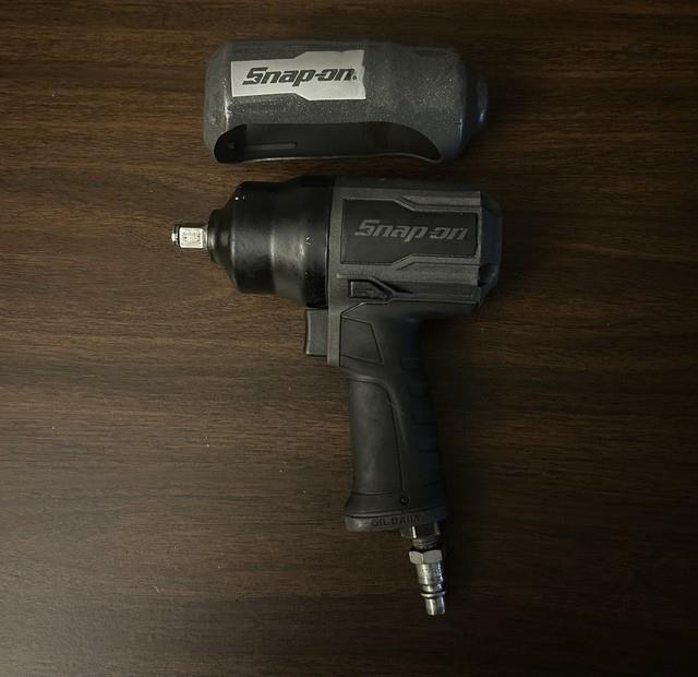 Snap On Gun Metal Grey 1/2 Drive Air Impact Wrench Pt850gm With Cover
