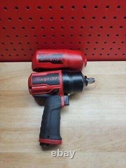 Snap-on NICE PT850 1/2 Drive Pneumatic Impact RED Air Wrench & Boot USA