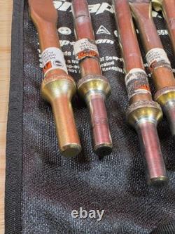 Snap-on Tools PHG1055K 5-Piece Air Hammer Bit Set With Black Holder