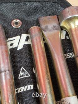 Snap-on Tools PHG1055K 5-Piece Air Hammer Bit Set With Black Holder