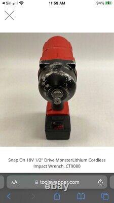 Snapon 1/2 impact gun model 9080 and charger reduced price