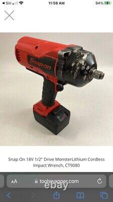 Snapon 1/2 impact gun model 9080 and charger reduced price