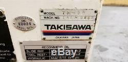 Takisawa TM-20 CNC Lathe with Live Tooling, Bar Feed, Air Cleaner, Chip Conveyor