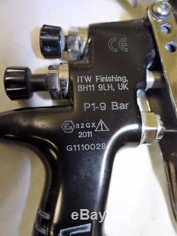 Tekna Automotive Paint Spray Gun ITW Finishing BH11 9LH P1-9 Bar