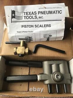 Texas Pneumatic Tools T3AC Triple Piston Scaler New, Never Used / Open Box