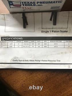 Texas Pneumatic Tools T3AC Triple Piston Scaler New, Never Used / Open Box