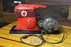 Thomas SprayIt Air Compressor Art Deco vintage antique Rocket Red industrial