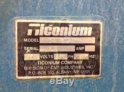 Ticonium Model # 3160-A1 Sandblasting Cabinet CMP Industries S/N 643