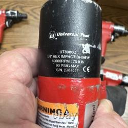 Universal Tool UT8080Q 1/4 Hex Pneumatic Impact Driver 10000RPM 90 PSI