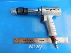 Used, Snap On Tools Long Barrel Air Hammer, Bit Holder & Air Hose Swivel, USA