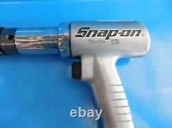 Used, Snap On Tools Long Barrel Air Hammer, Bit Holder & Air Hose Swivel, USA