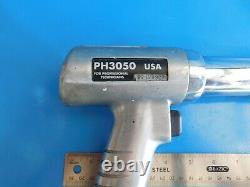 Used, Snap On Tools Long Barrel Air Hammer, Bit Holder & Air Hose Swivel, USA