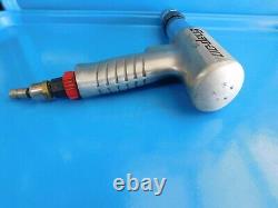 Used, Snap On Tools Long Barrel Air Hammer, Bit Holder & Air Hose Swivel, USA