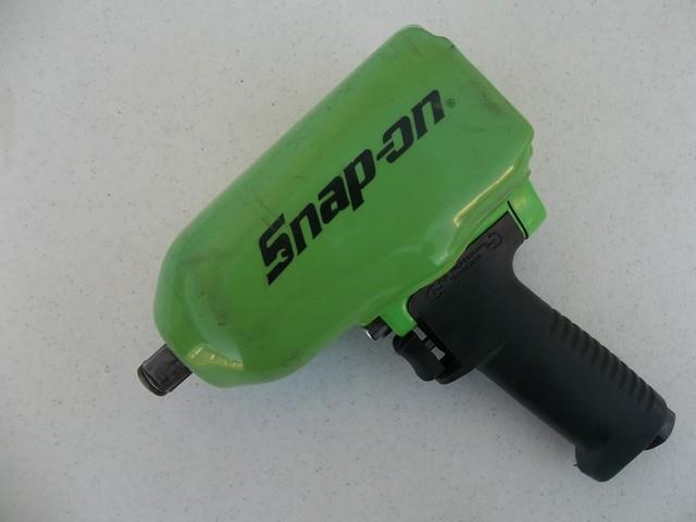 Used Snap On Green Mg1250 3/4 Drive Heavy-duty Air Impact Wrench With Cover