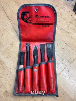 Used Snap-onT 5-pc Air Hammer Bit Set PHG1005BK in original pouch